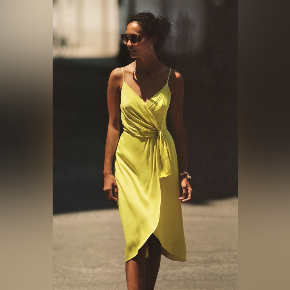 Anthropologie Giverny Midi Slip Dress